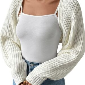 Women's bolero open cardigan sweater  shrug xs